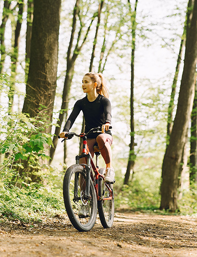 Radfahren hoch